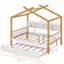 Lit plateforme avec bibliothèque de rangement Anyelf House-1887134800