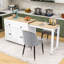 Limbrey Expandable Kitchen Island on Wheels with 2 Drawers and 2 Cabinets-1780791768
