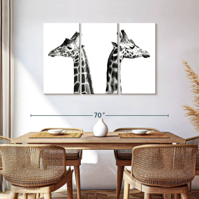 Brampt Giraffe Opposition, 36" H x 57" W