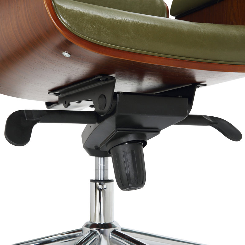 Fauteuil de direction de style Mid-Century Baver, Vert