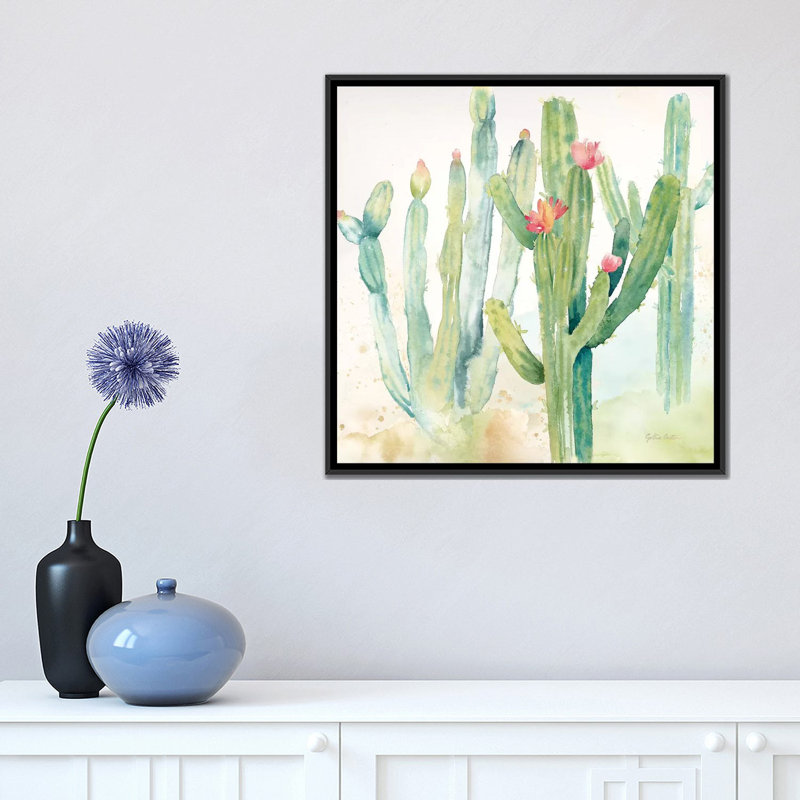 «Cactus Garden II», reproduction sur toile, H 12 po x l 12 po x P 0,75 po, Toile tendue