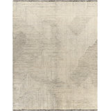 Tunus Hand Knotted Wool Area Rug in Cream