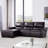 Minnich Upholstered Power Reclining L-Shaped Sectional-33389788-33389789