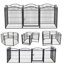 Lariat Panel Metal Exercise Pen With Door (Set of 8)