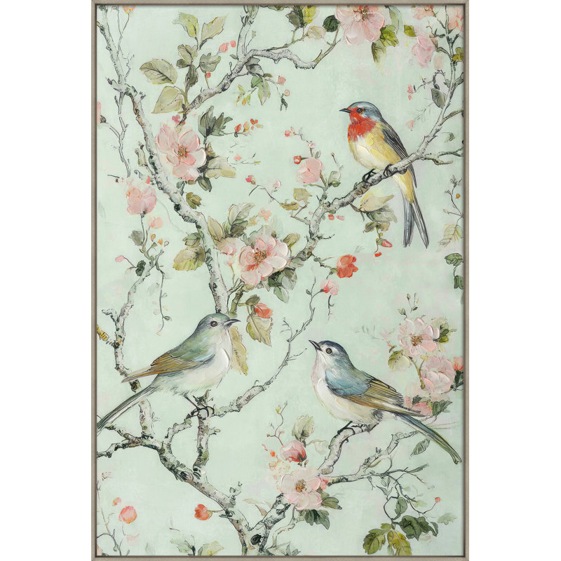 «Songbird Garden I», art mural sur toile