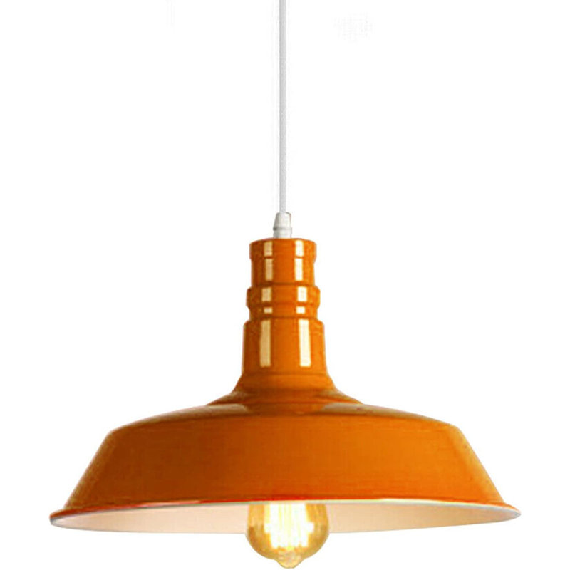 1 - Light Single Pendant, Orange