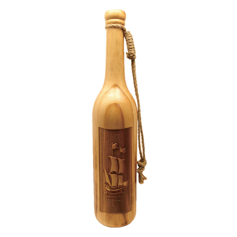 Blount Wood Decorative Bottle