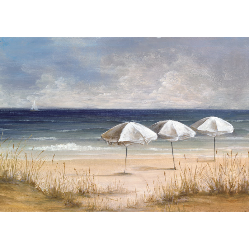 Seaside Sails - Wrapped Canvas Painting, 81cm H x 122cm W x 3.8cm D