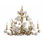 Lustre fleur en porcelaine clair