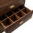 Commode 6 tiroirs en bois massif avec 3 ensembles de séparateurs modulaires
