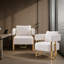 Ensemble de 2 fauteuils d'appoint rembourrés Teddy-129715224
