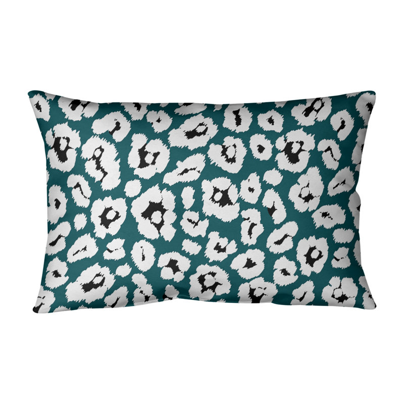 Housse de coussin de football rectangulaire Philadelphie, Polyester sergé, Vert/blanc