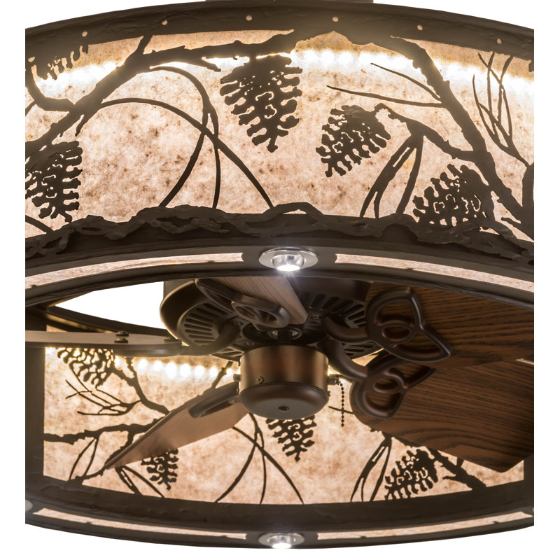 Lustre tambour unique à 8 lumières DEL