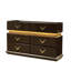 Commode à 6 tiroirs de style moderne en bois brun