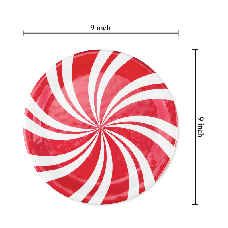 Peppermint, 9" Melamine Plate S6