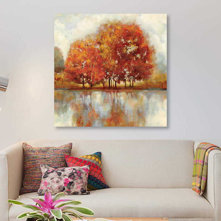 « friends », impression sur toile, H 37 po x l 37 po x P 1,5 po, Pas de tapis, Toile tendue