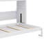 Lit escamotable simple TG avec bureau intégré, éclairage à DEL et ports USB