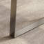 Bureau rectangulaire à 2 tiroirs brun noyer + kaki + argent manufacturé + acier inoxydable-356443469-356443468
