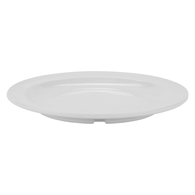 Assiettes à dessert rondes GET Melaimine, 7,25 po, (ensemble de 12), Blanc