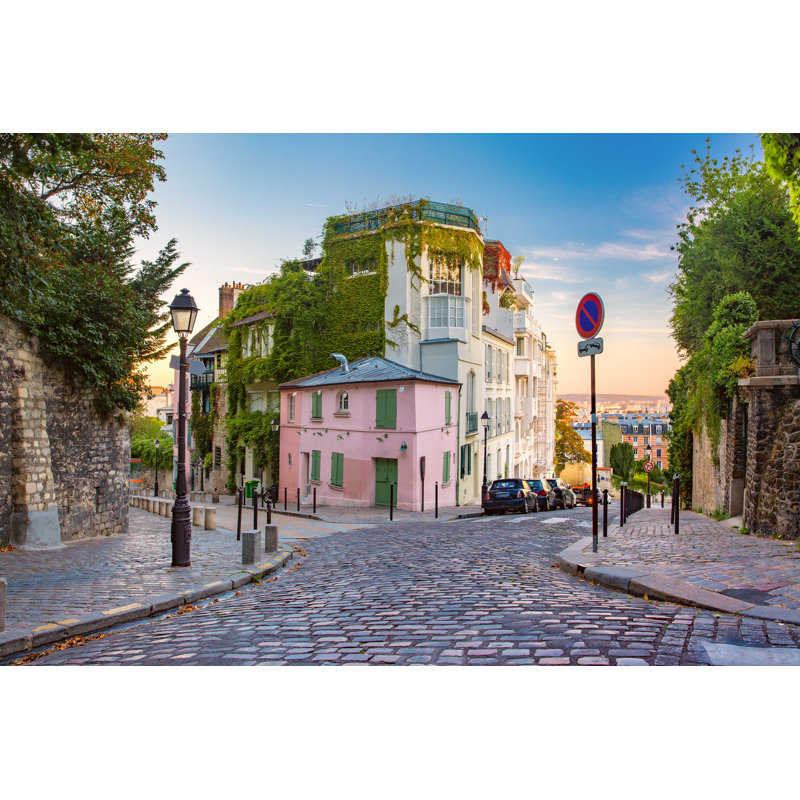 Montmartre à Paris - Photographie sur toile tendue, H 20 po x l 30 po