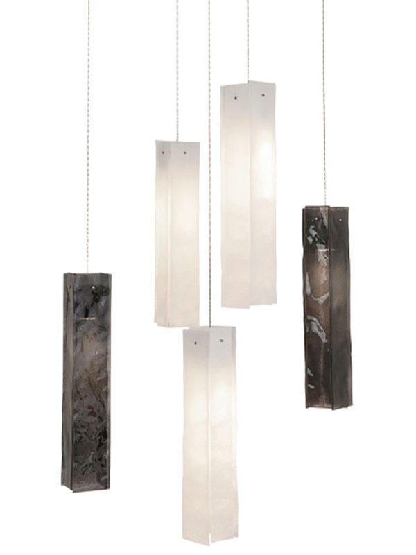 5 - Light Pendant, White/Black