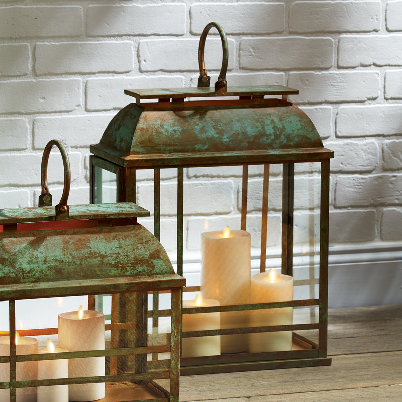 Solana Lantern, 19.5" H x 15" W x 6.5" D
