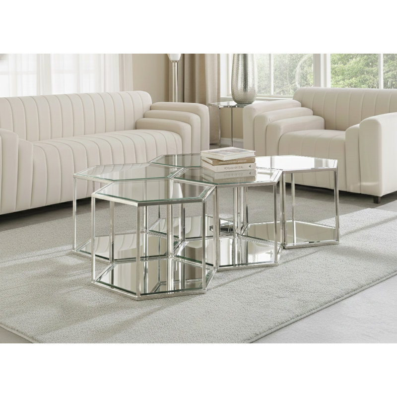 Dickerson Coffee Table, Chrome