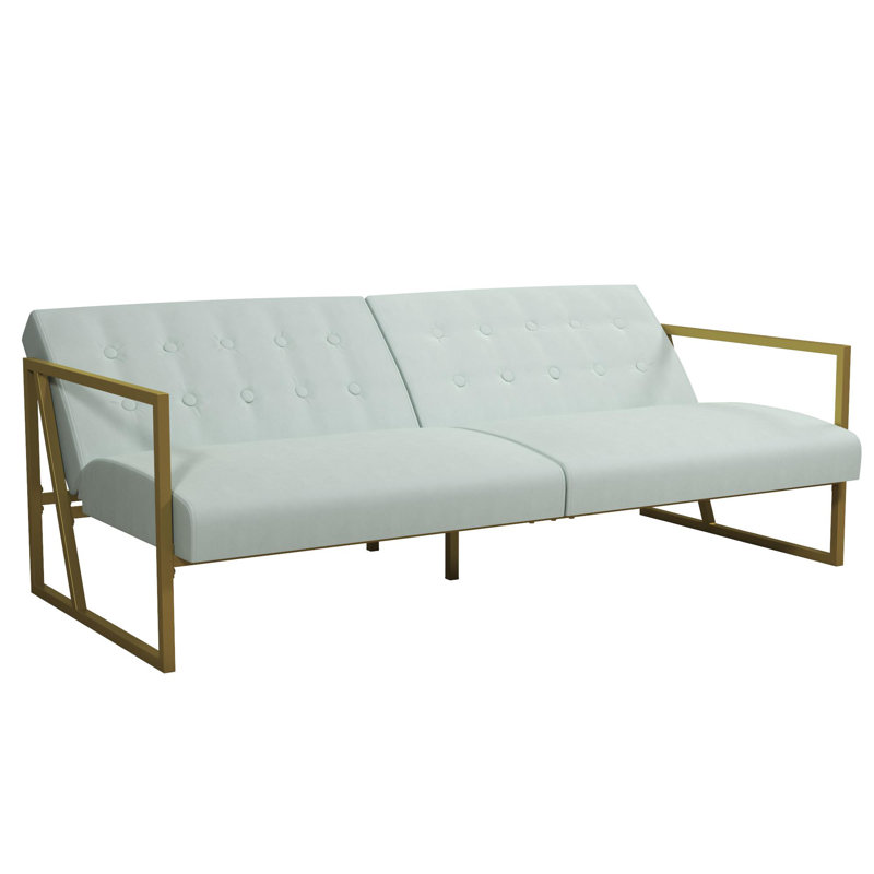 3 Seater Velvet Sleeper, Teal