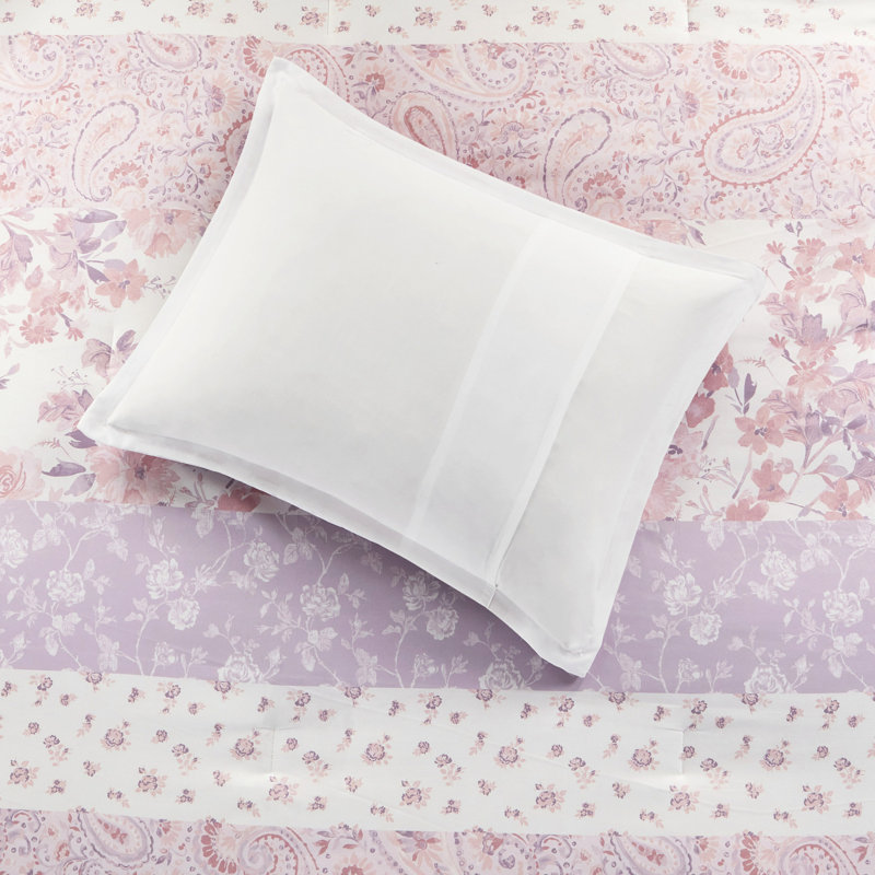 Édredon moelleux à motif floral doux pour lit double / grand lit, 2 taies décoratives et taies d'oreiller, taies d'oreiller en tissu soyeux de style rétro, fines