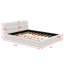 Lit plateforme en tissu d'ameublement-1003659358