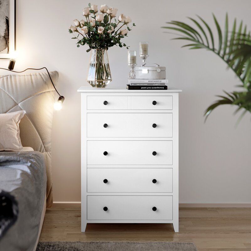 Charlton Home® Rosalee 5 - Drawer Dresser & Reviews | Wayfair