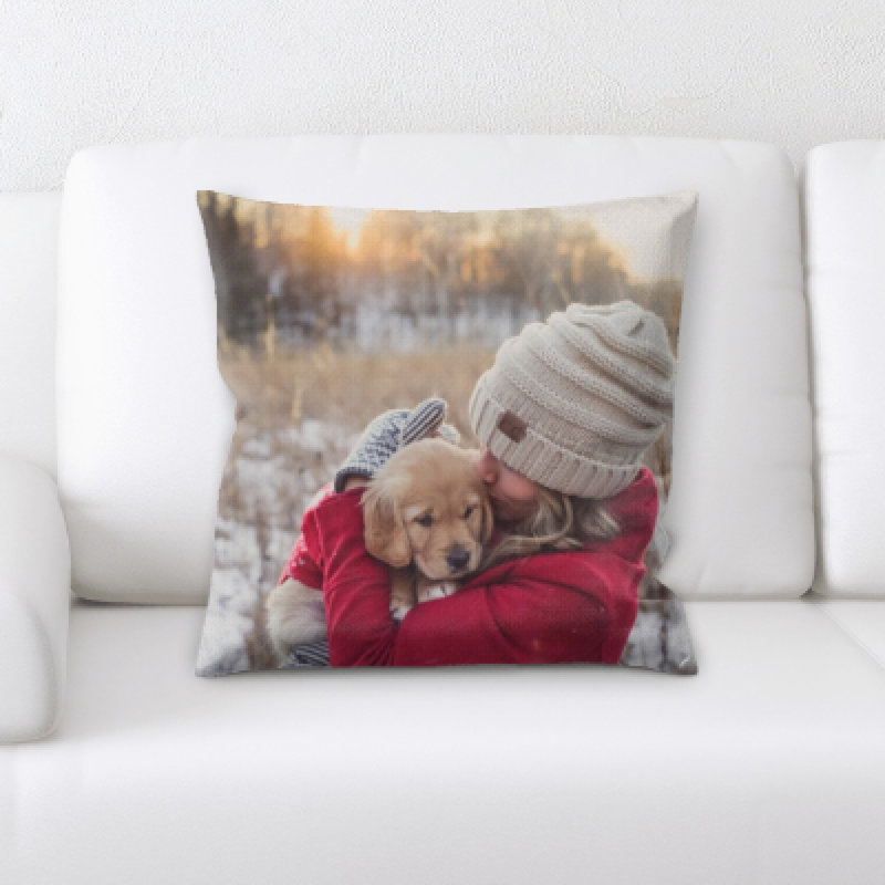 Microsuede Reversible Throw Pillow