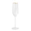 S/6 Celebration Champagne Glasses-Clear W/Gold Dots