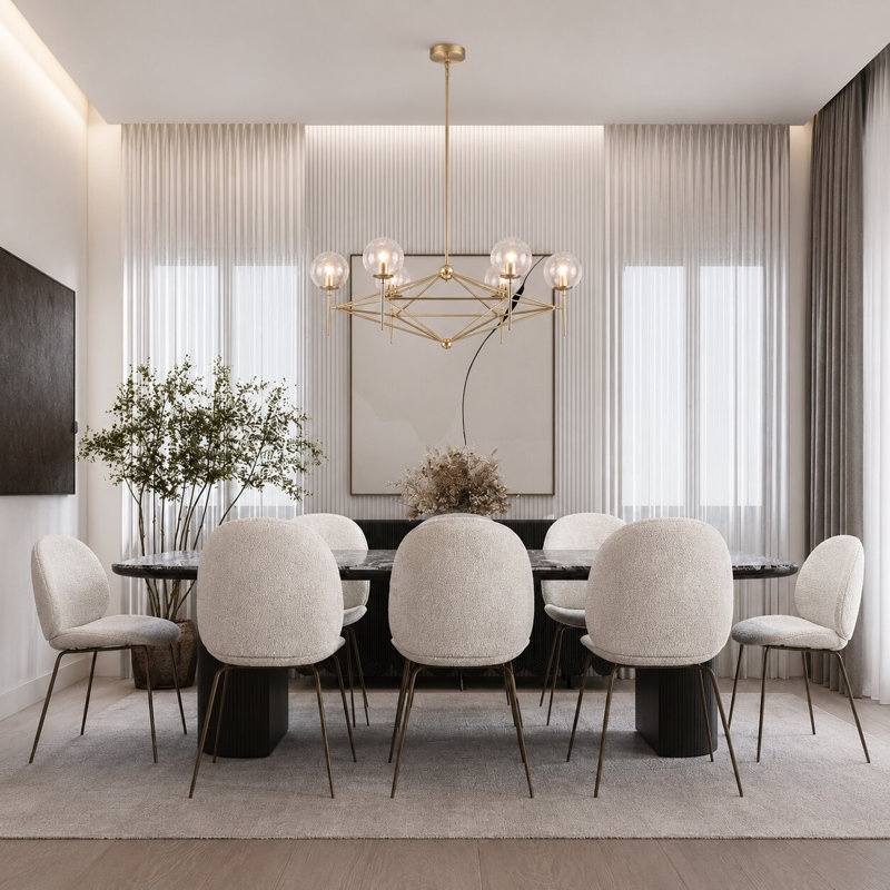 Eastbourne Modern 6-Light Globe Chandelier 