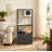 Kimmel 58" Cat Condo with Litter Box Enclosure and Elevated Bowls-1969405737