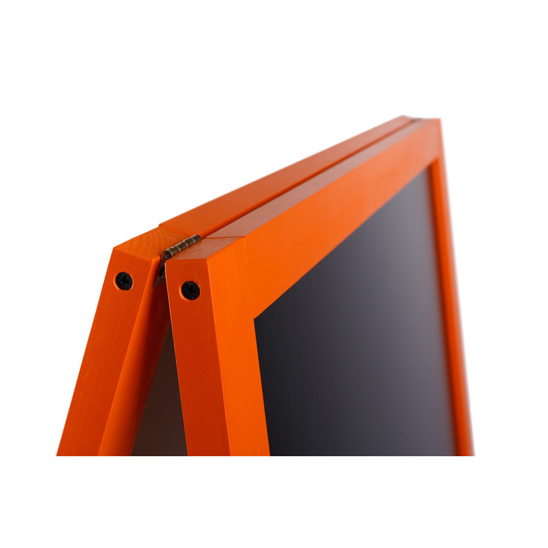 Genovefa Free-Standing Chalkboard 115cm H x 61cm W, Orange