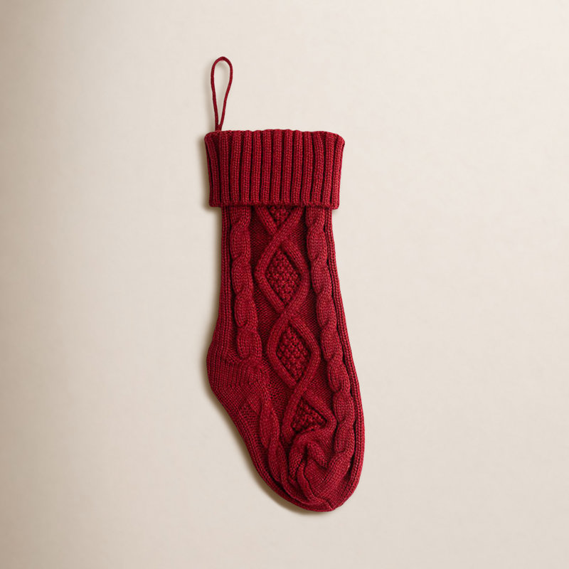 Acrylic Stocking, Red