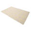 Tapis beige rectangulaire en laine touffeté à la main
