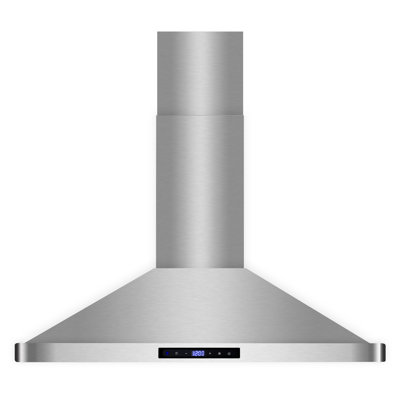 Cosmo 36 in. Vista Collection Ductless Wall Mount Range Hood, Touch Controls, LED Lights, Permanent Filters, Stainless Steel