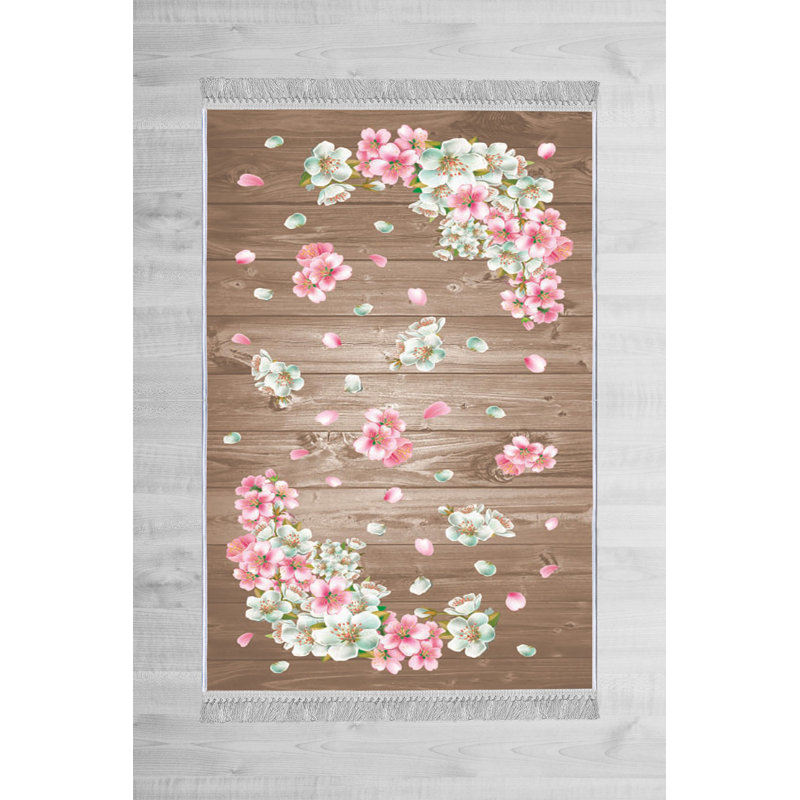 Luxurious Velvet Area Rug, 5.9 x 9.2 Feet | 100% Velvet Fabric, 100% Cotton Sole, 0.4 in Pile Height | Antibacterial, Non-Slip, Machine Washable | Elegant 3D Digital Print for Living Room & Bedroom Decor
