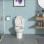 Toilette monobloc en céramique, avec chasse d'eau