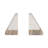 Jacia Stone Marble Bookends - Modern Geometric Decorative Accent with Heavyweight Pyramid Design, Elegant Home Decor