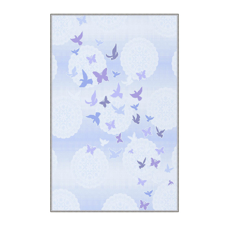 Stylish Hall Carpet (3.3 x 6.6 ft), 100% Polyester, 0.3 in Pile Height | Antibacterial, PVC Non-Slip Underside | 3D Digital Printing, Machine Washable | Perfect for Entryways & Living Spaces, Durable & Easy Care