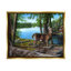 «Stupell Industries Deer in Lake Cabin Forest», art mural sur toile par Kevin Daniel-91341035-91341041