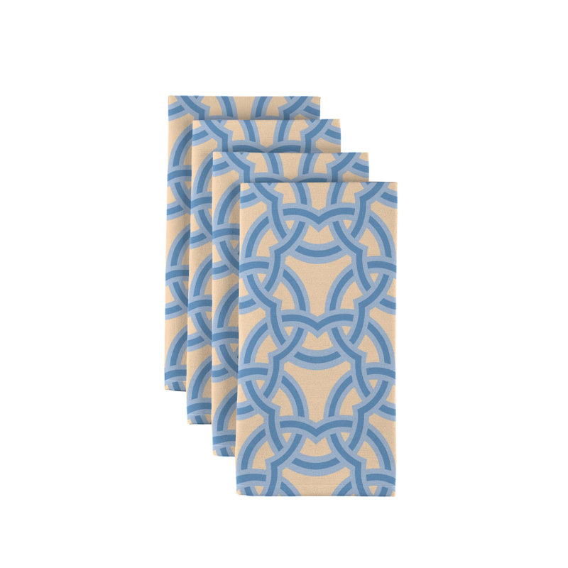 Polyester Geometric Square Napkin