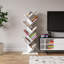Sarahi 141.5cm H x 50cm W Solid Wood Geometric Bookcase-889065316
