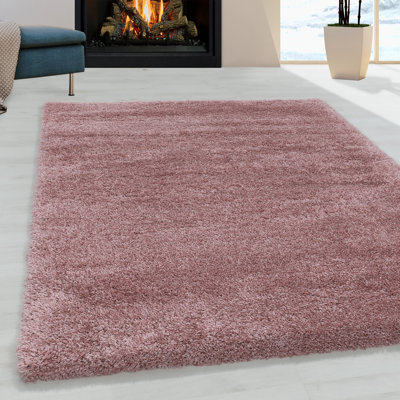 Calderon Solid Colour Shag Area Rug