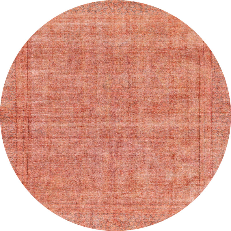 Abstract Indoor Rug, Round 5'