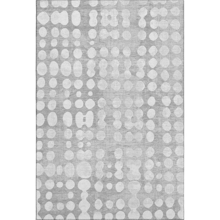 Premium Machine Washable Prisco Gray Rug
