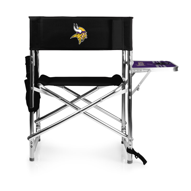 Folding Director Chair, Minnesota Vikings, Black